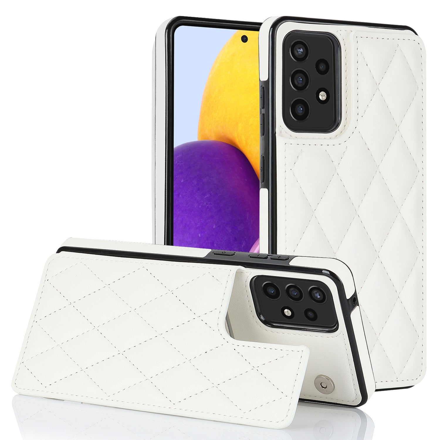 For Samsung Galaxy A72 4G / 5G Card Holder Phone Case Kickstand RFID Blocking PU Leather TPU Cover For Samsung Galaxy A72 4G / 5G Card Holder Phone Case Kickstand RFID Blocking PU Leather TPU Cover